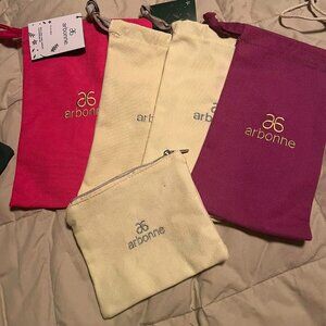 9 Arbonne Bags & measure spoons NEW
